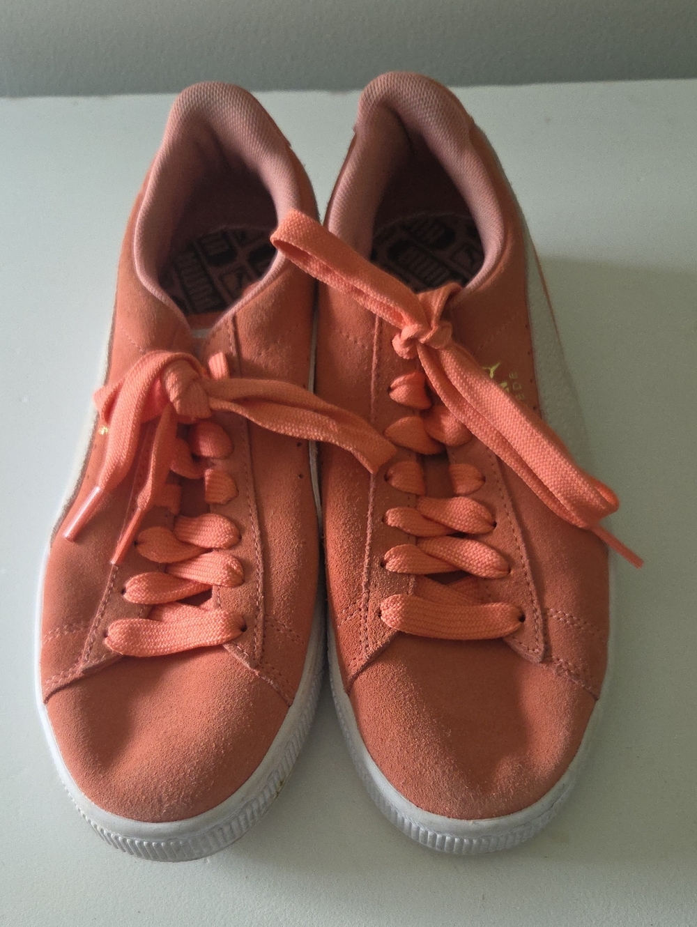 Puma Coral Suede Low-Top Sneakers